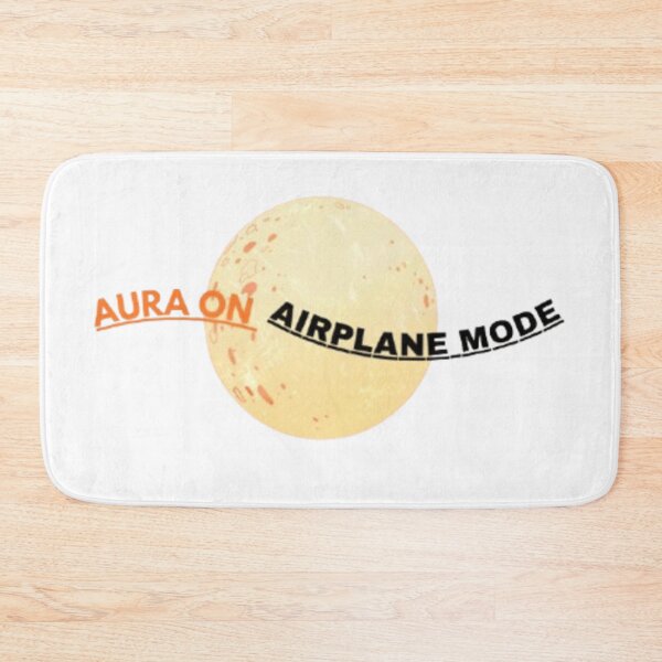 Item preview, Aura On Airplane Mode Retro Space Typography designed and sold by designbyuzi.