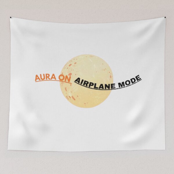 Item preview, Aura On Airplane Mode Retro Space Typography designed and sold by designbyuzi.