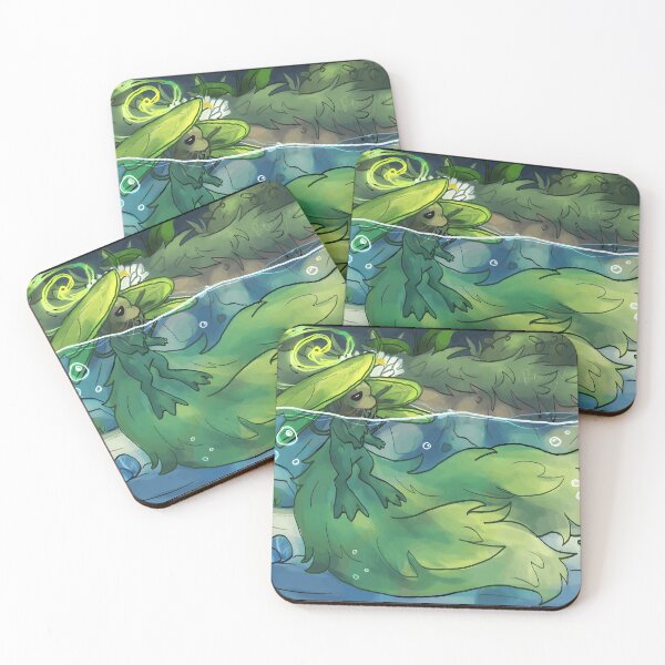 Item preview, Enchanting Water Spirit with Lily Pad Hat designed and sold by Catsi-Nook-Art.