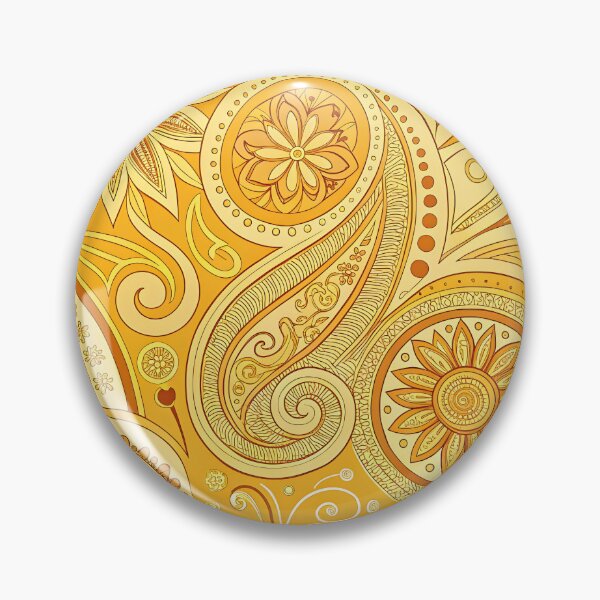 Item preview, Gold mandala pattern designed and sold by trendspatterns.