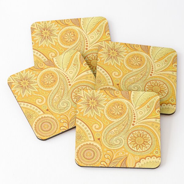 Item preview, Gold mandala pattern designed and sold by trendspatterns.