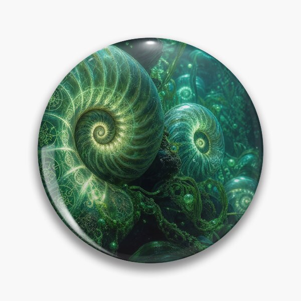 Item preview, Glowing Sacred Geometry Underwater Nautilus Shell | Monkeybusiness designed and sold by monkeybusiness.pt.