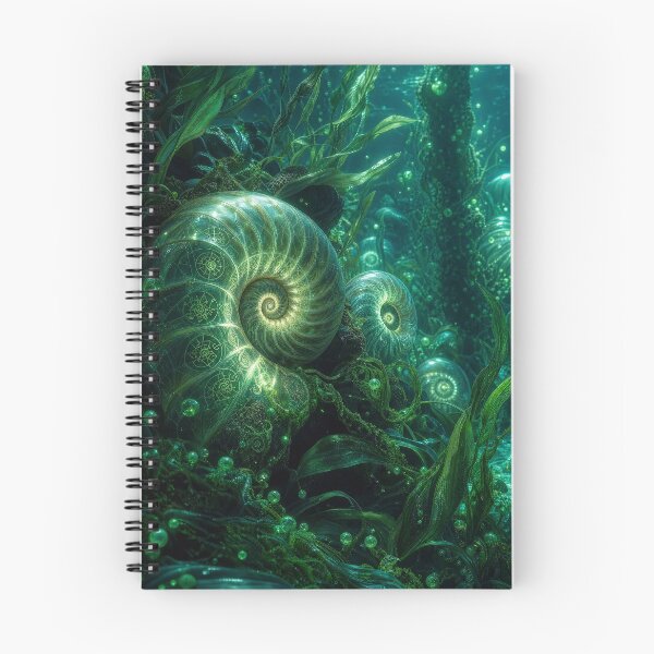Item preview, Glowing Sacred Geometry Underwater Nautilus Shell | Monkeybusiness designed and sold by monkeybusiness.pt.