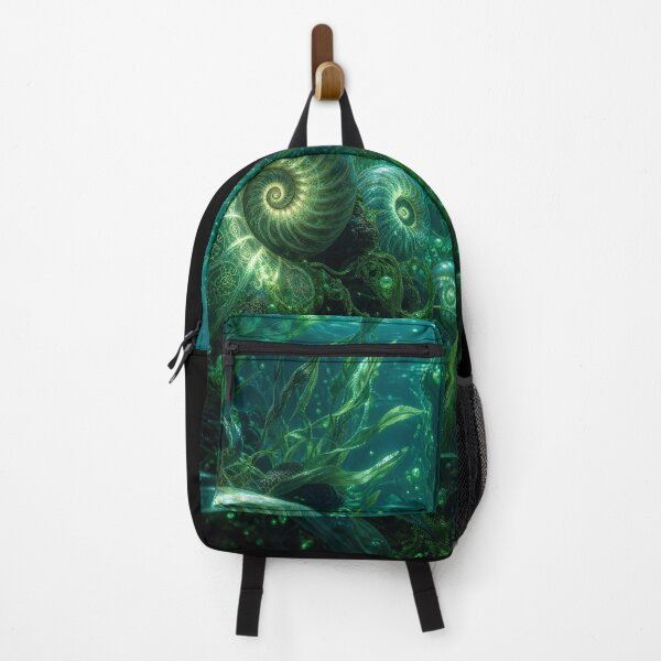 Item preview, Glowing Sacred Geometry Underwater Nautilus Shell | Monkeybusiness designed and sold by monkeybusiness.pt.