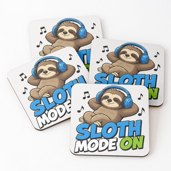 Item preview, Sloth Mode On Headphones designed and sold by TshirtsOnline-.