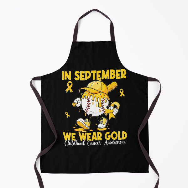 Item preview, In September We Wear Gold Baseball Drip Boy Childhood Cancer designed and sold by TysonLangosh.