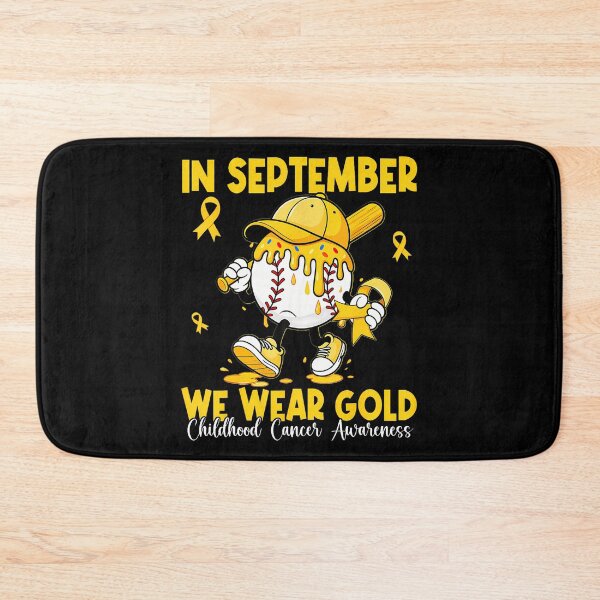 Item preview, In September We Wear Gold Baseball Drip Boy Childhood Cancer designed and sold by TysonLangosh.