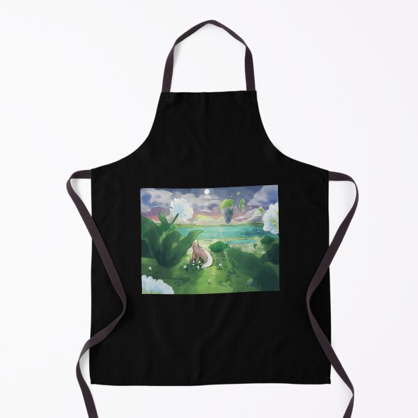 Item preview, Whimsical Landscape with Floating Islands and Fox designed and sold by Catsi-Nook-Art.