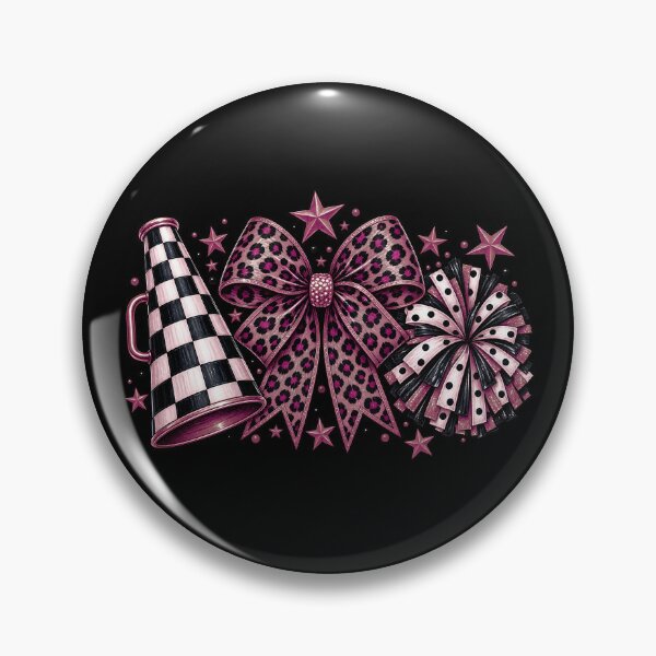 Item preview, Cheer Mom Cheer Coach Cheerleading Pink Leopard Bow designed and sold by Rtcraftani.