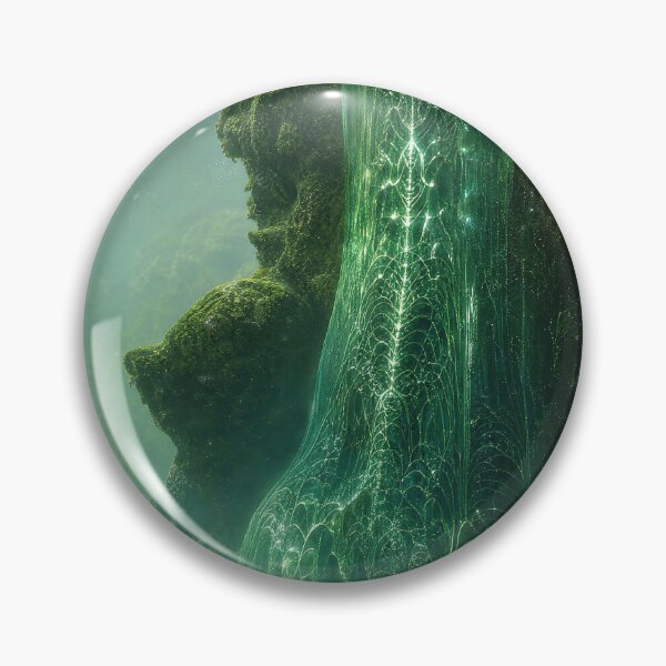 Item preview, Glowing Sacred Geometry Emerald Waterfall Pool | Monkeybusiness designed and sold by monkeybusiness.pt.