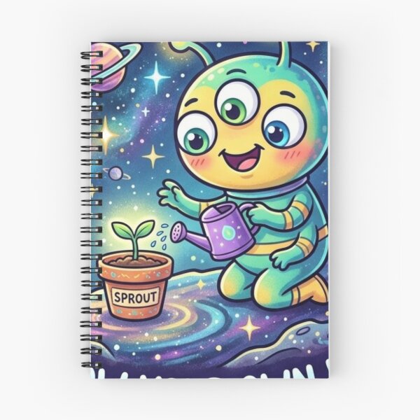 Item preview, Grow Your Own Way Cute Alien Gardening Motivational Design designed and sold by LunaVales.