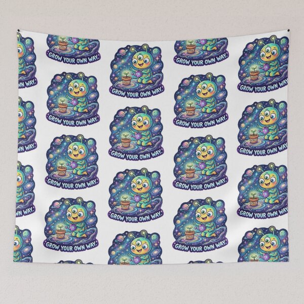 Item preview, Grow Your Own Way Cute Alien Gardening Motivational Design designed and sold by LunaVales.