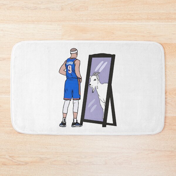 Item preview, Basketball Legend Mirror Reflection Goat Silhouette Minimalist Court Sport Art | Best Gift designed and sold by Bouazzaoui.
