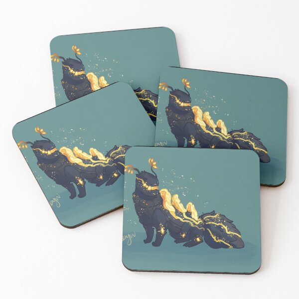 Item preview, Majestic Elemental Cat with Golden Accents designed and sold by Catsi-Nook-Art.