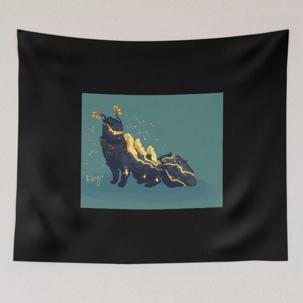 Item preview, Majestic Elemental Cat with Golden Accents designed and sold by Catsi-Nook-Art.