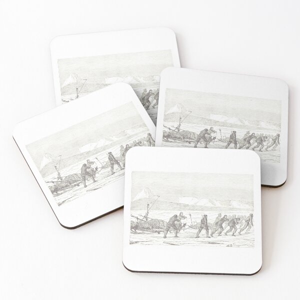 Item preview, Vintage Arctic Explorer Sledging Engraving designed and sold by Antique Science Press.