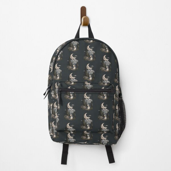 Item preview, Crescent Moon Mountain Lake Vintage Wilderness designed and sold by BROHLine Studio.