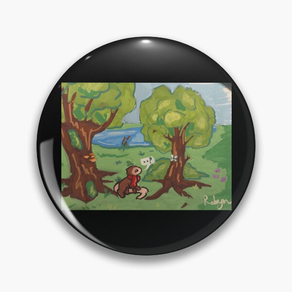 Item preview, Whimsical Forest Scene with Adorable Character designed and sold by Catsi-Nook-Art.
