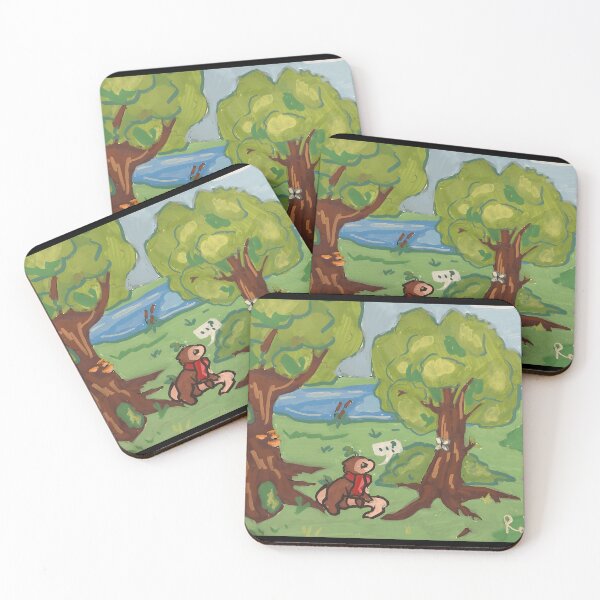 Item preview, Whimsical Forest Scene with Adorable Character designed and sold by Catsi-Nook-Art.