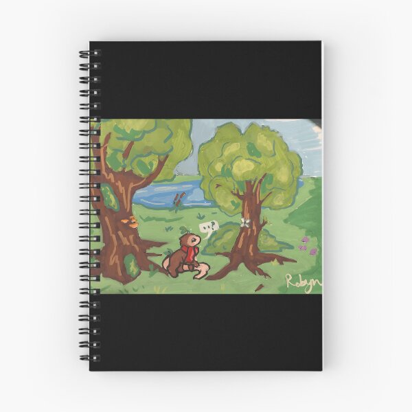 Item preview, Whimsical Forest Scene with Adorable Character designed and sold by Catsi-Nook-Art.