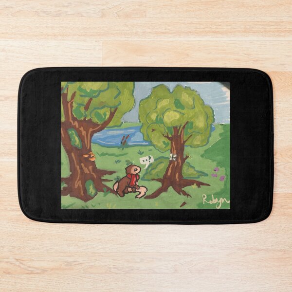 Item preview, Whimsical Forest Scene with Adorable Character designed and sold by Catsi-Nook-Art.