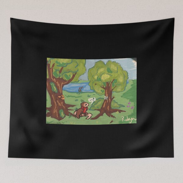 Item preview, Whimsical Forest Scene with Adorable Character designed and sold by Catsi-Nook-Art.