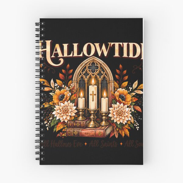 Item preview, Hallowtide Gothic Arch Autumn Candles All Saints Day designed and sold by Dravienart.