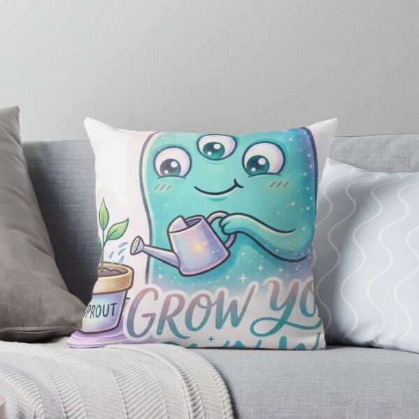 Item preview, Grow Your Own Way Cute Alien Gardening Motivational Design designed and sold by LunaVales.