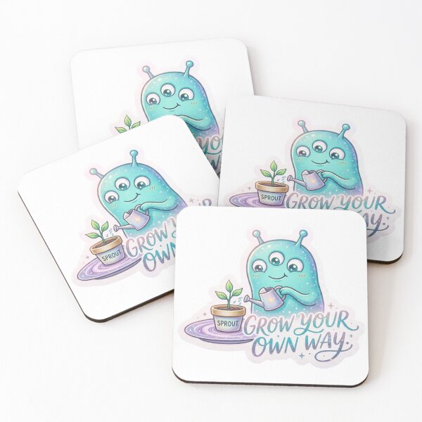 Item preview, Grow Your Own Way Cute Alien Gardening Motivational Design designed and sold by LunaVales.