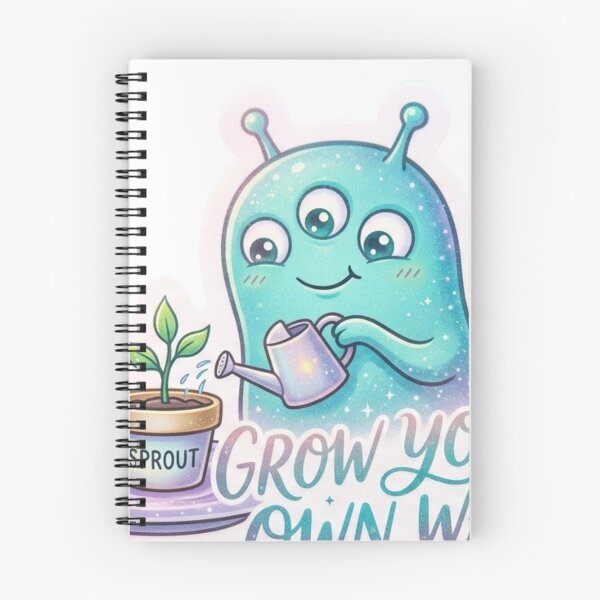 Item preview, Grow Your Own Way Cute Alien Gardening Motivational Design designed and sold by LunaVales.