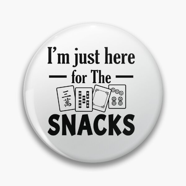 Item preview, I'm Just Here for the Snacks Mahjong designed and sold by designclub.
