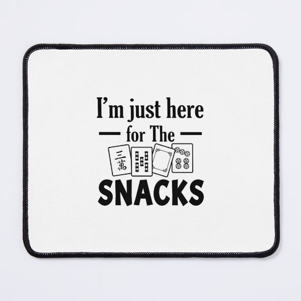 Item preview, I'm Just Here for the Snacks Mahjong designed and sold by designclub.