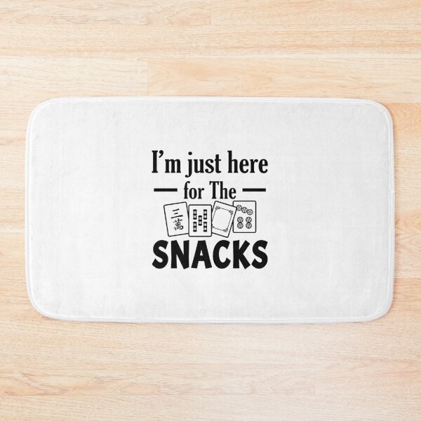 Item preview, I'm Just Here for the Snacks Mahjong designed and sold by designclub.