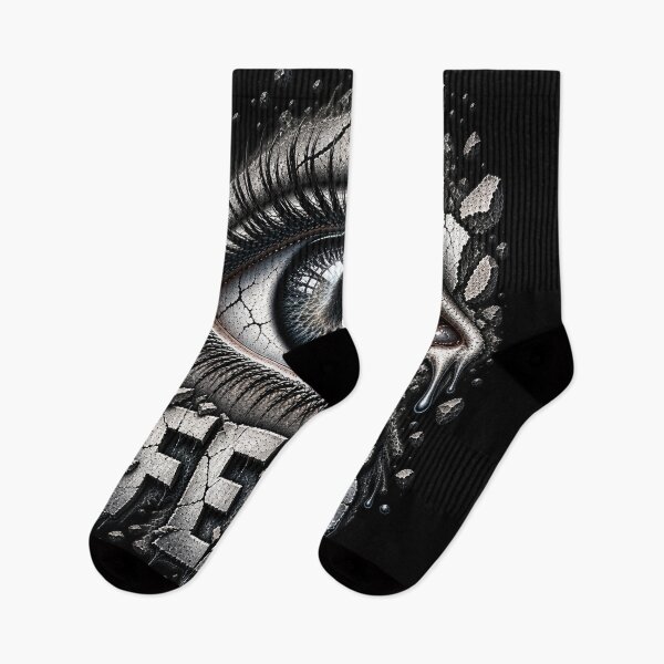 Item preview, Cracked Eye Dark Surreal Emotion Art designed and sold by PrintGo26.