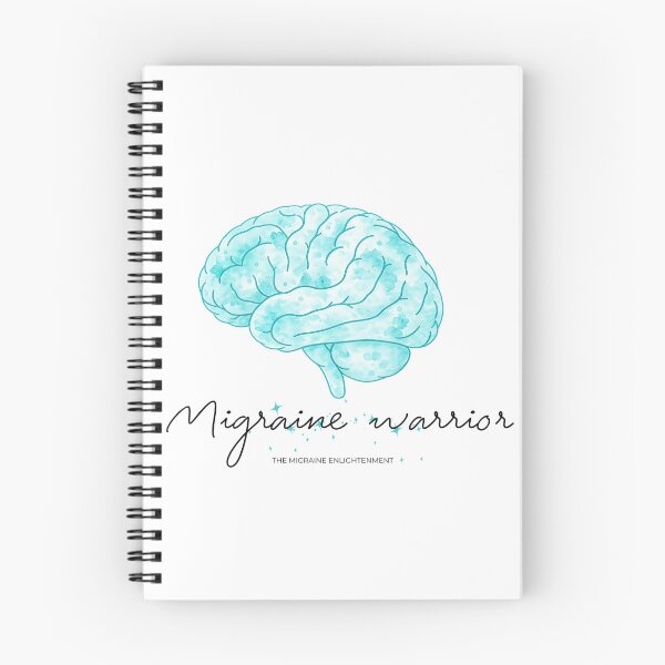 Item preview, Migraine Warrior (teal blue brain art) designed and sold by The Migraine Enlightenment.
