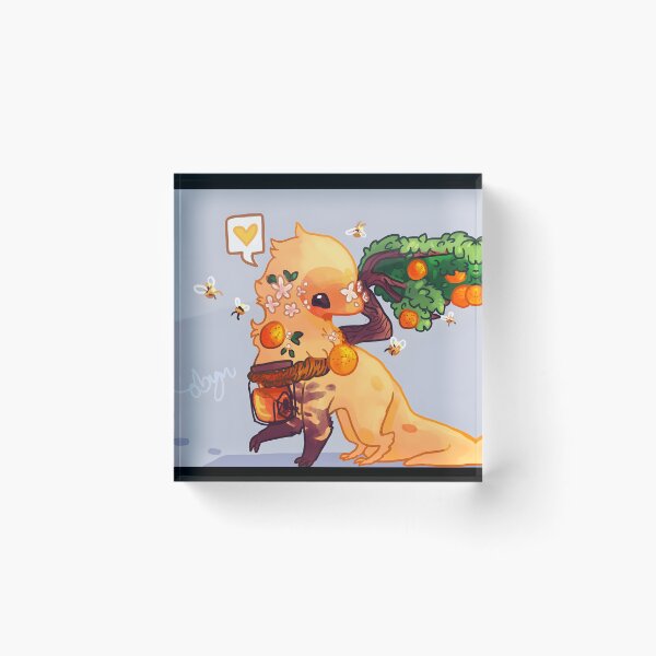 Item preview, Whimsical Creature with Oranges and Bees designed and sold by Catsi-Nook-Art.