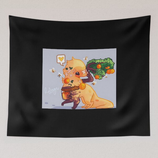 Item preview, Whimsical Creature with Oranges and Bees designed and sold by Catsi-Nook-Art.