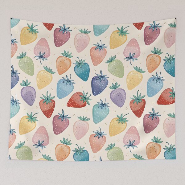 Item preview, Strawberry pattern  designed and sold by trendspatterns.