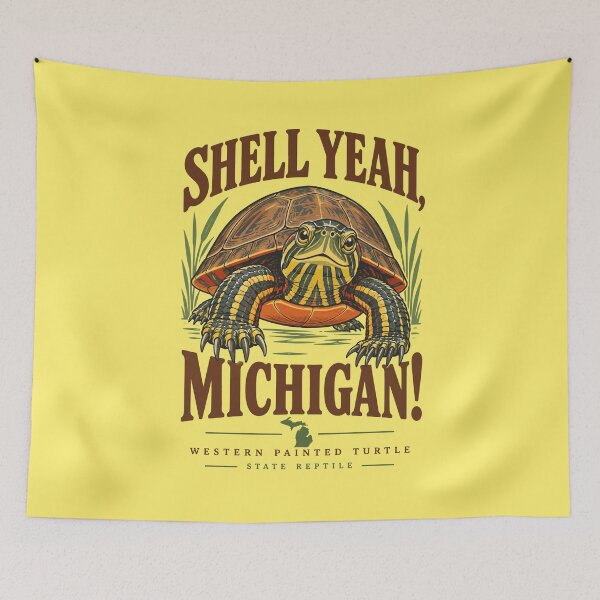 Item preview, Shell Yeah MI Painted-Turtle designed and sold by taiche.
