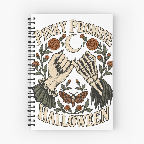 Item preview, Pinky Promise Halloween - Botanical Witch & Skeleton designed and sold by Peters73Shop.