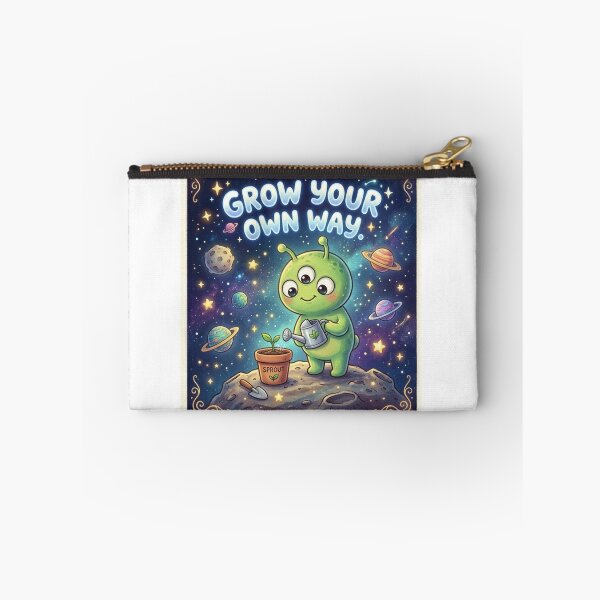 Item preview, Grow Your Own Way Cute Alien Gardening Motivational Design designed and sold by LunaVales.