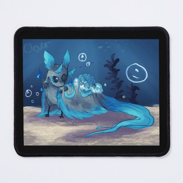Item preview, Beautiful Blue Ocean Creature with Bubbles designed and sold by Catsi-Nook-Art.