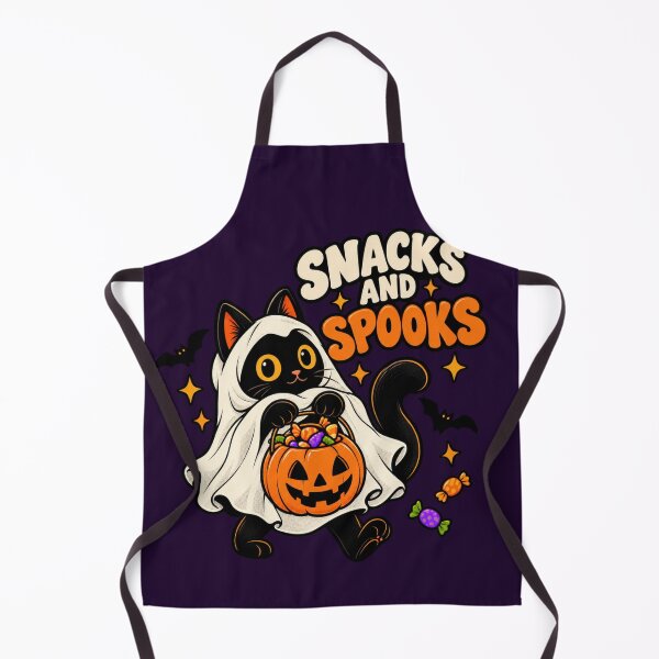 Item preview, Snacks and Spooks Halloween Cat designed and sold by Houldi.