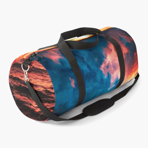 Item preview, Fiery Ocean Sunset – Dramatic Orange and Teal Sky designed and sold by Exodoi.