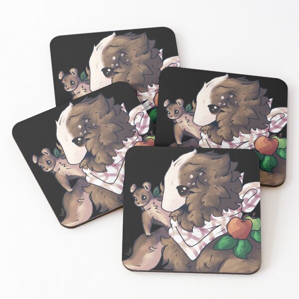 Item preview, Cute Animal Companion with Fruits Design designed and sold by Catsi-Nook-Art.