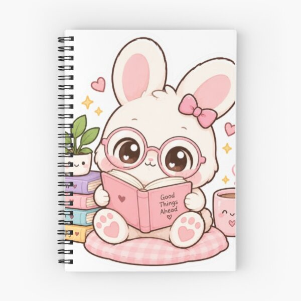 Item preview, Cute bunny reading book sticker designed and sold by Vegasstickers.