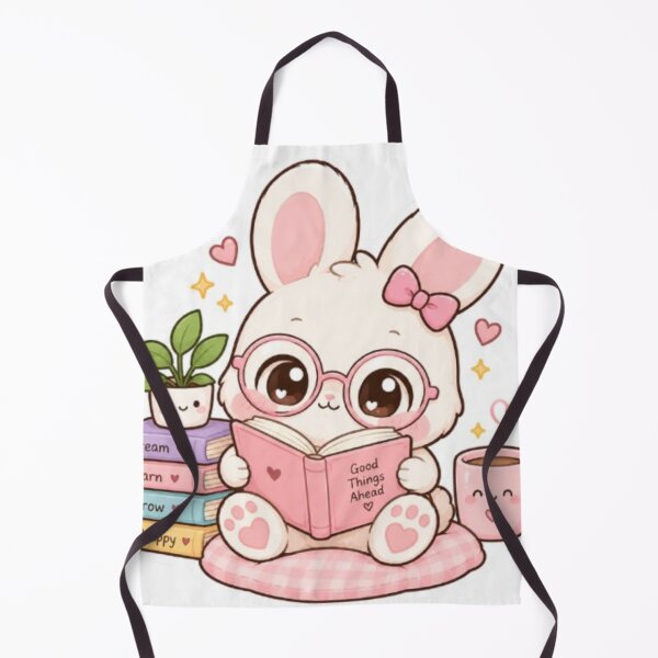 Item preview, Cute bunny reading book sticker designed and sold by Vegasstickers.