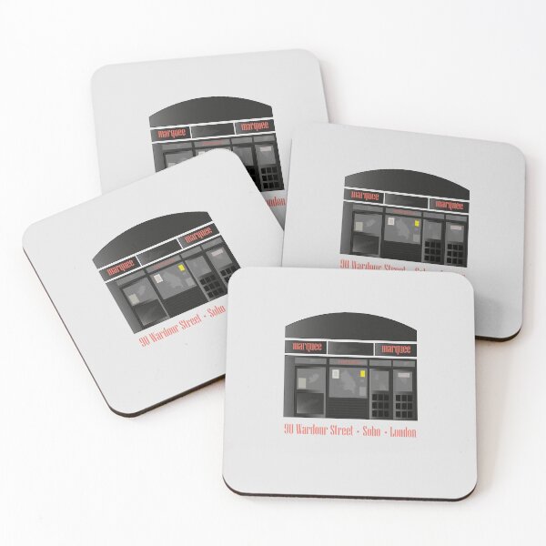 Item preview, Marquee Club – 90 Wardour Street – Soho London – Minimalist Facade Illustration designed and sold by FULLER FACTORY.