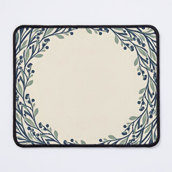 Item preview, Blue Botanical Vine Folk Art designed and sold by ArtlightStudio.