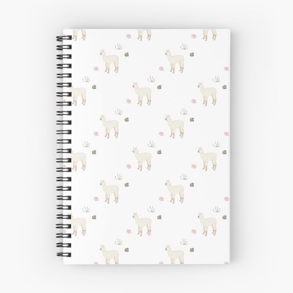 Item preview, Cute Watercolor Llama with Pink Flowers White Nursery Pattern designed and sold by svitlaarty.